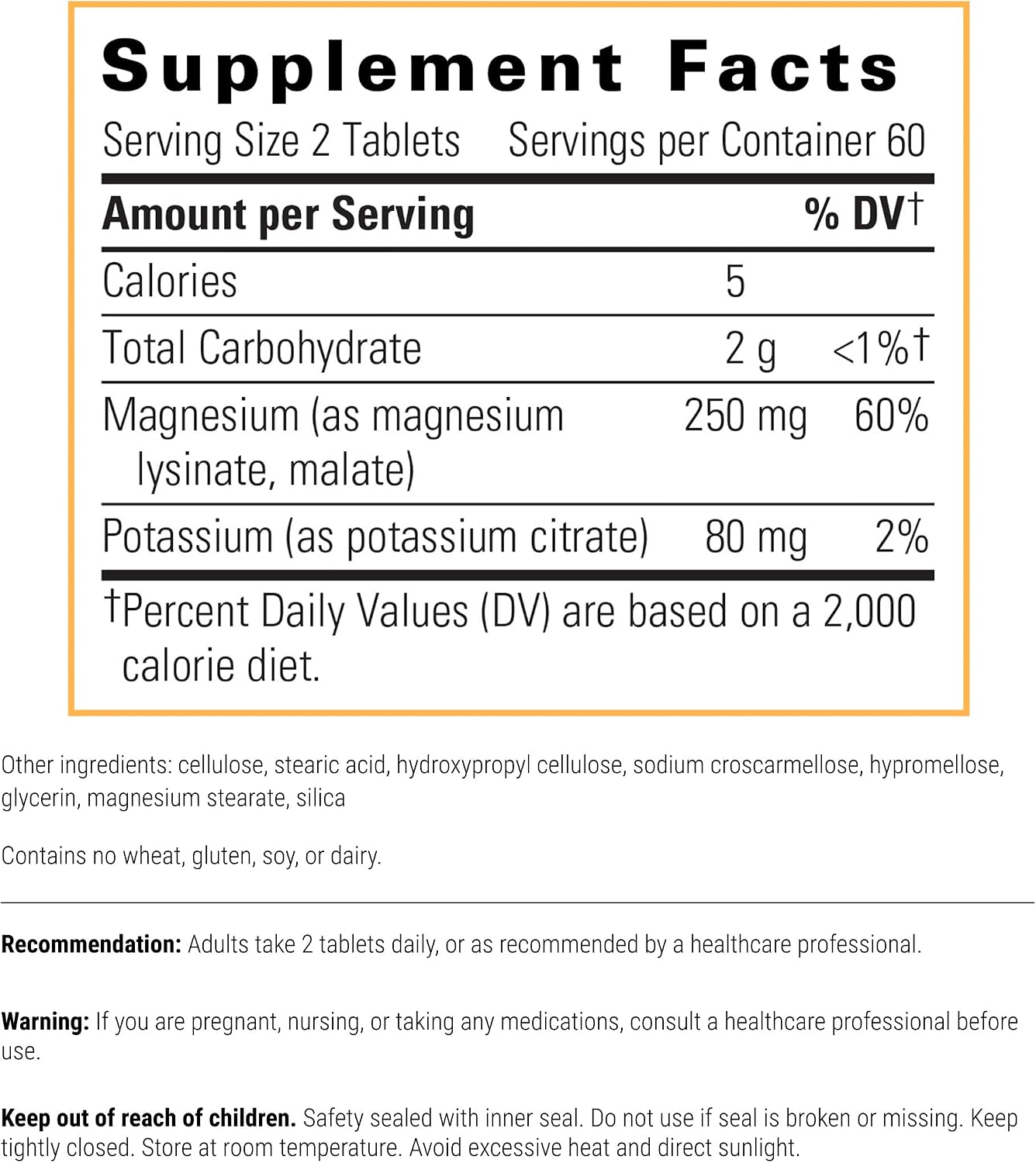 Integrative Therapeutics Krebs Magnesium Potassium Complex – Mineral Supplement for Normal Heart Muscle Function & Cellular Energy Support – Gluten-Free & Dairy-Free – 120 Tablets (60 Servings) - görsel 2