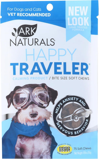 ARK NATURALS Happy Traveller Calming Chews for Dogs & Cats