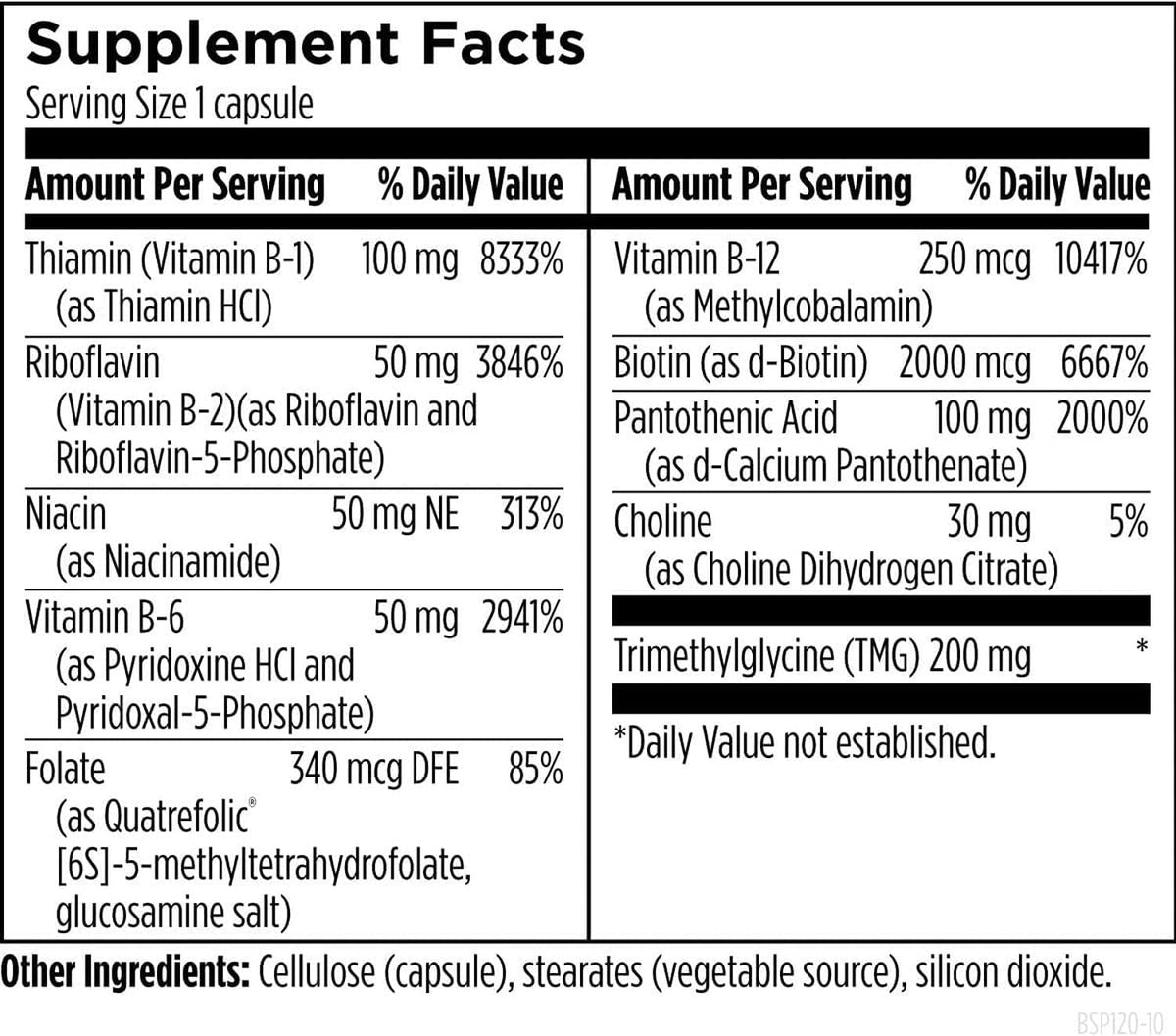 Designs for Health Methylated B Complex - 120 Capsules - görsel 2