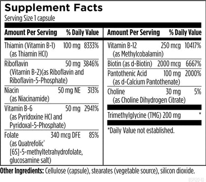 Designs for Health Methylated B Complex - 120 Capsules