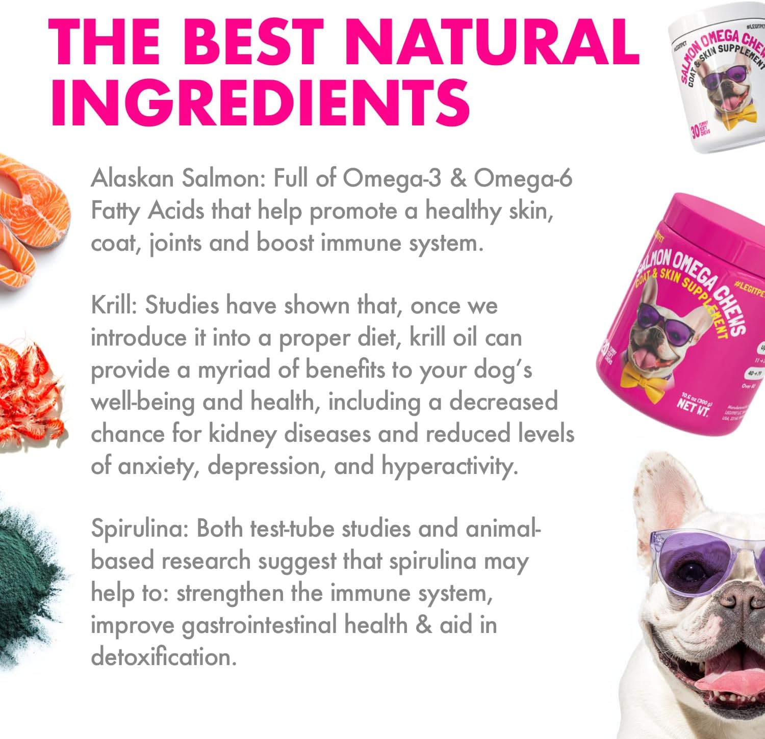 Omega-3 Alaskan Salmon Oil Chews for Dogs (30 Chews) - görsel 5