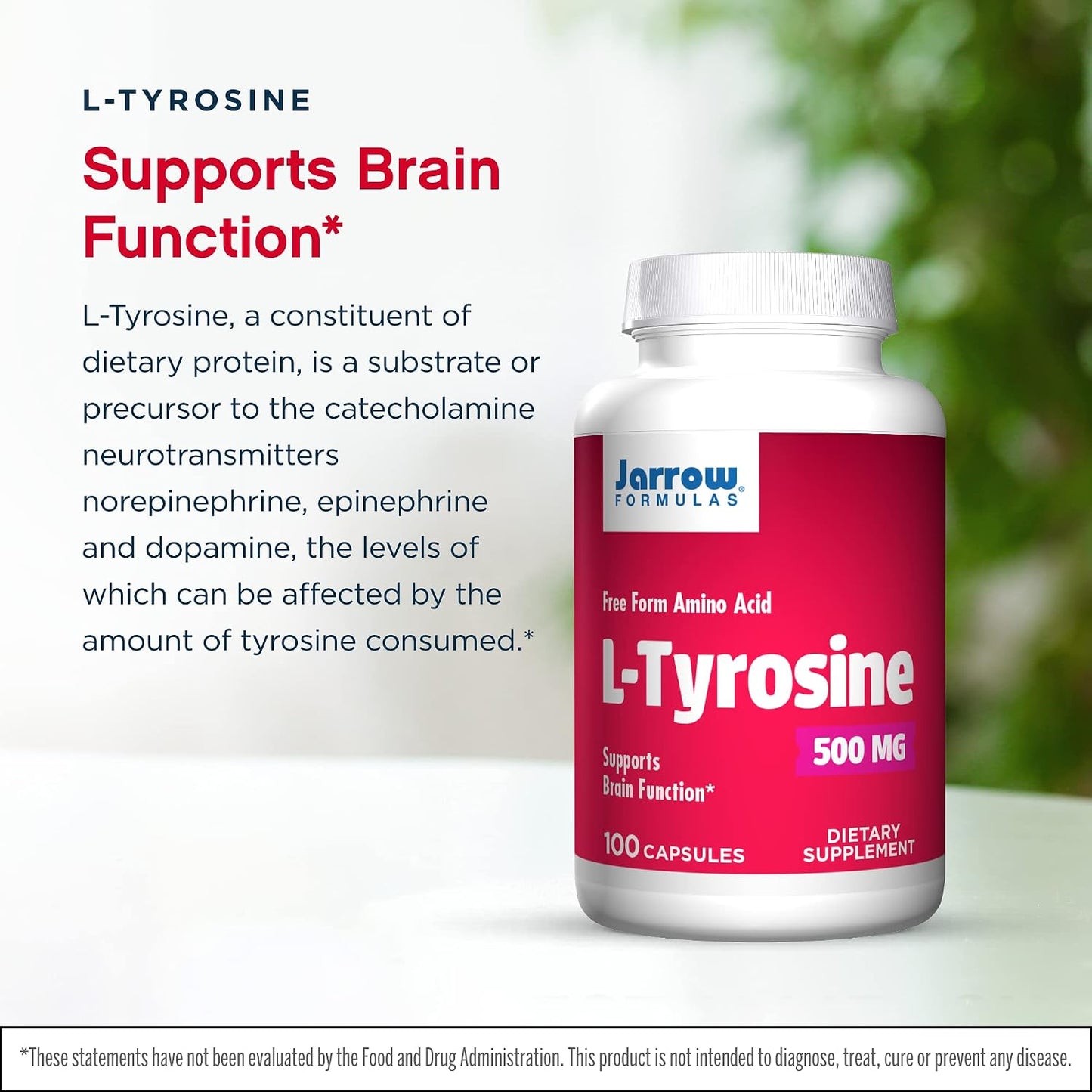 Jarrow Formulae L-Tyrosine 500 mg – 200 Capsules (Pack of 2) - görsel 3