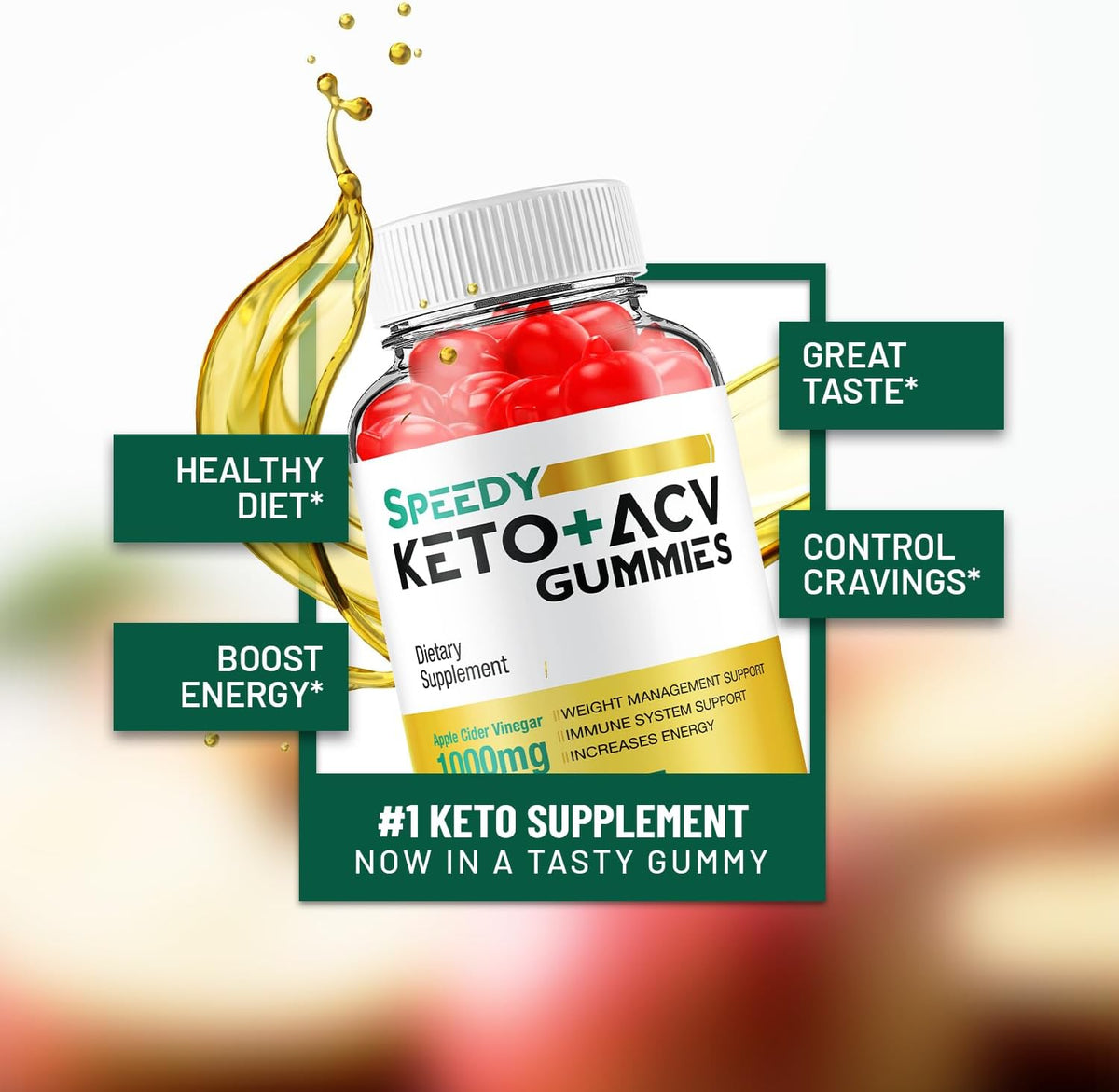Speedy Keto ACV Gummies – Advanced Formula with Apple Cider Vinegar, Vitamin B12, Beetroot & Pomegranate – 120 Gummies (2-Pack) - görsel 3