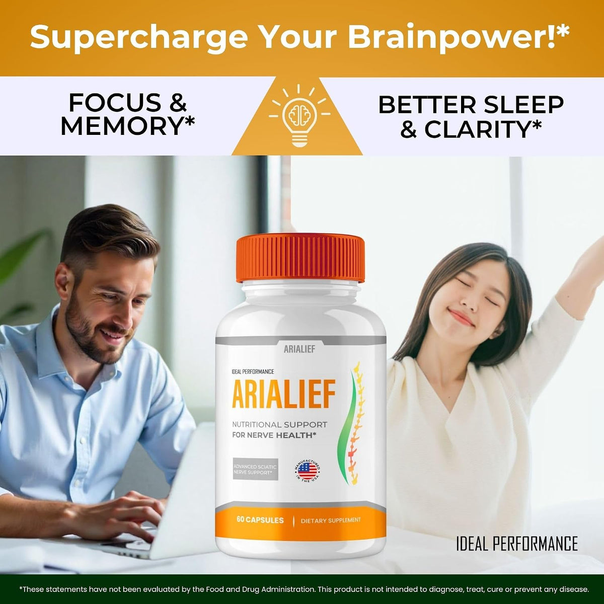 Arialief Brain Supplement Capsules for Memory and Focus – 3 Pack - görsel 5