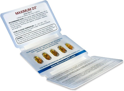 Maximum D3 13,000 IU Vitamin D3 Supplement – 5 Capsules (5-Week Supply)
