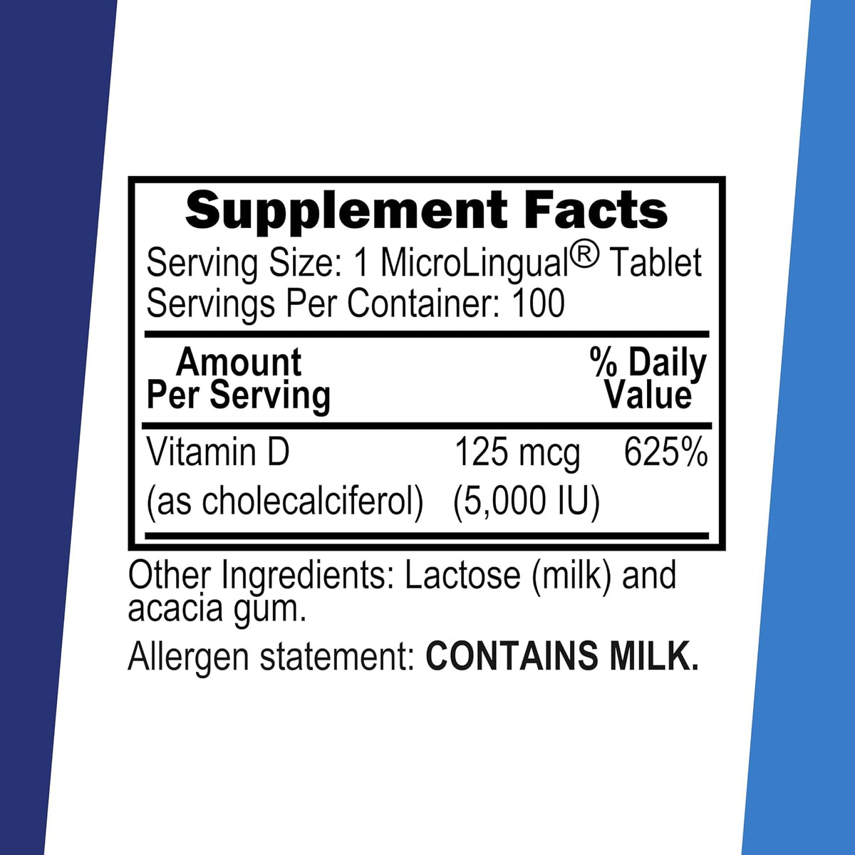 Superior Source Vitamin D3 5000 IU - 100 Sublingual Dissolving Tablets - görsel 2