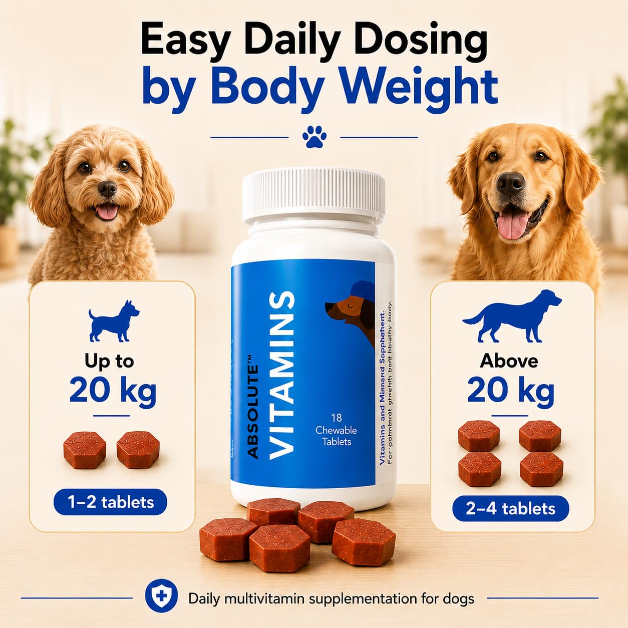 Drools Absolute Vitamin Tablets for Dogs, 110 Count - görsel 4