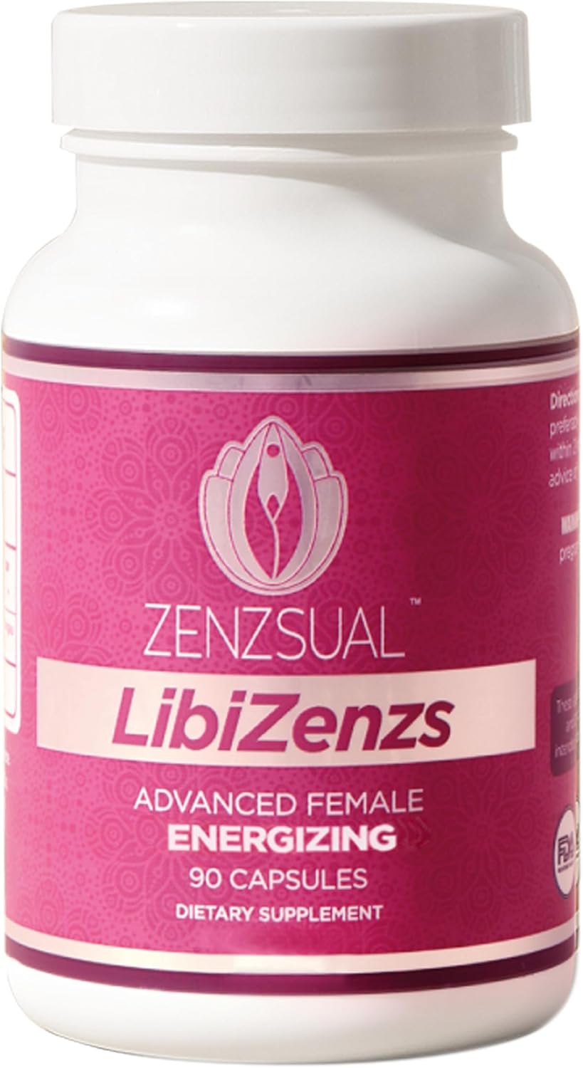 ZENZSUAL Libizenzs – Plant-Based Energy Support for Women – Caffeine-Free with Maca Root, Ashwagandha & Ginseng – 90 Vegan Capsules - görsel 1