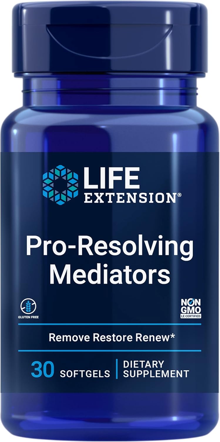 Life Extension Pro-Resolving Mediators, 18-HEPE, 17-HDHA, 14-HDHA, Supports the Body's Natural Post-inflammatory Response, 30 Softgels - görsel 1