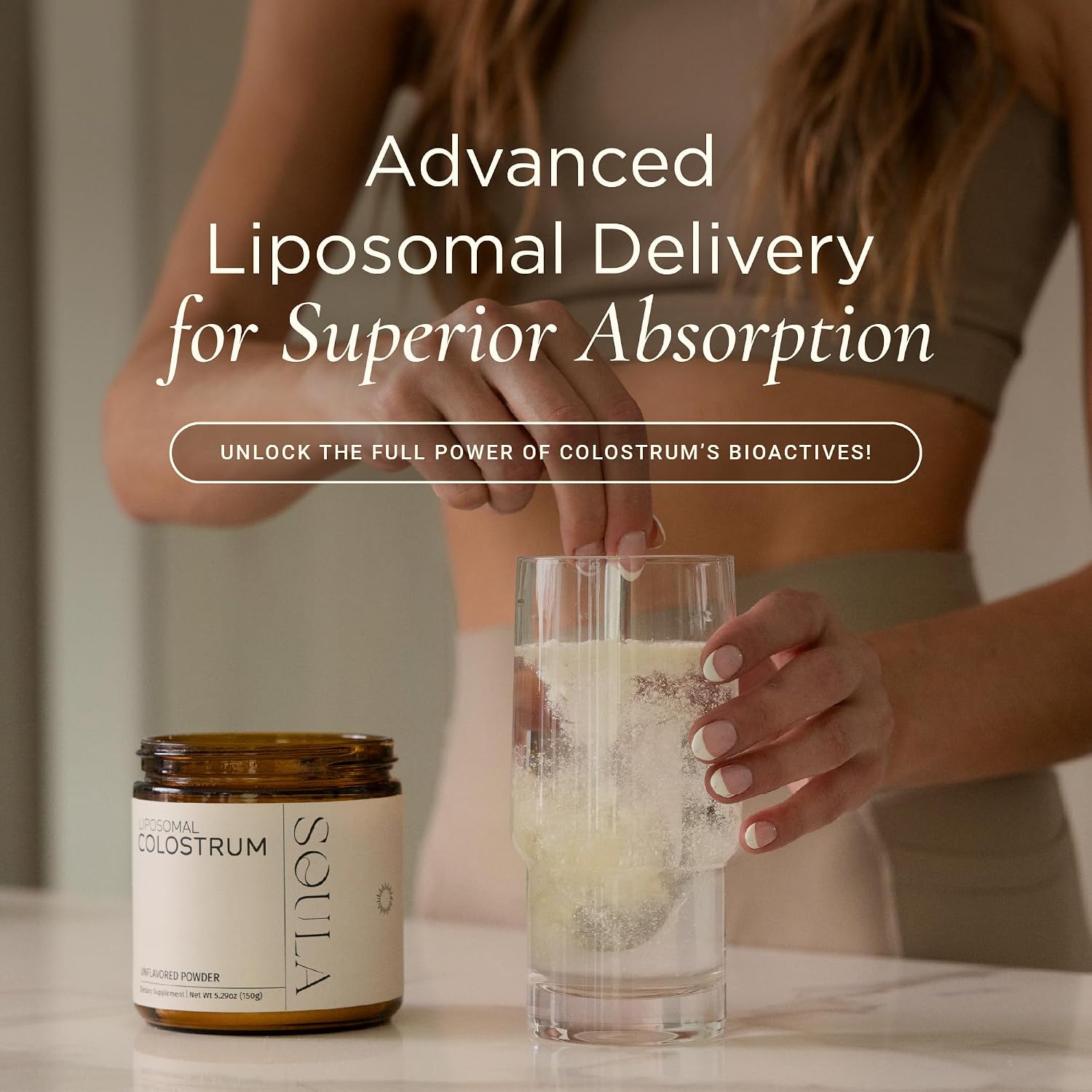 SOULA Liposomal Whole Colostrum Supplement Powder – Grass-Fed, First Milking, 60 Servings - görsel 2