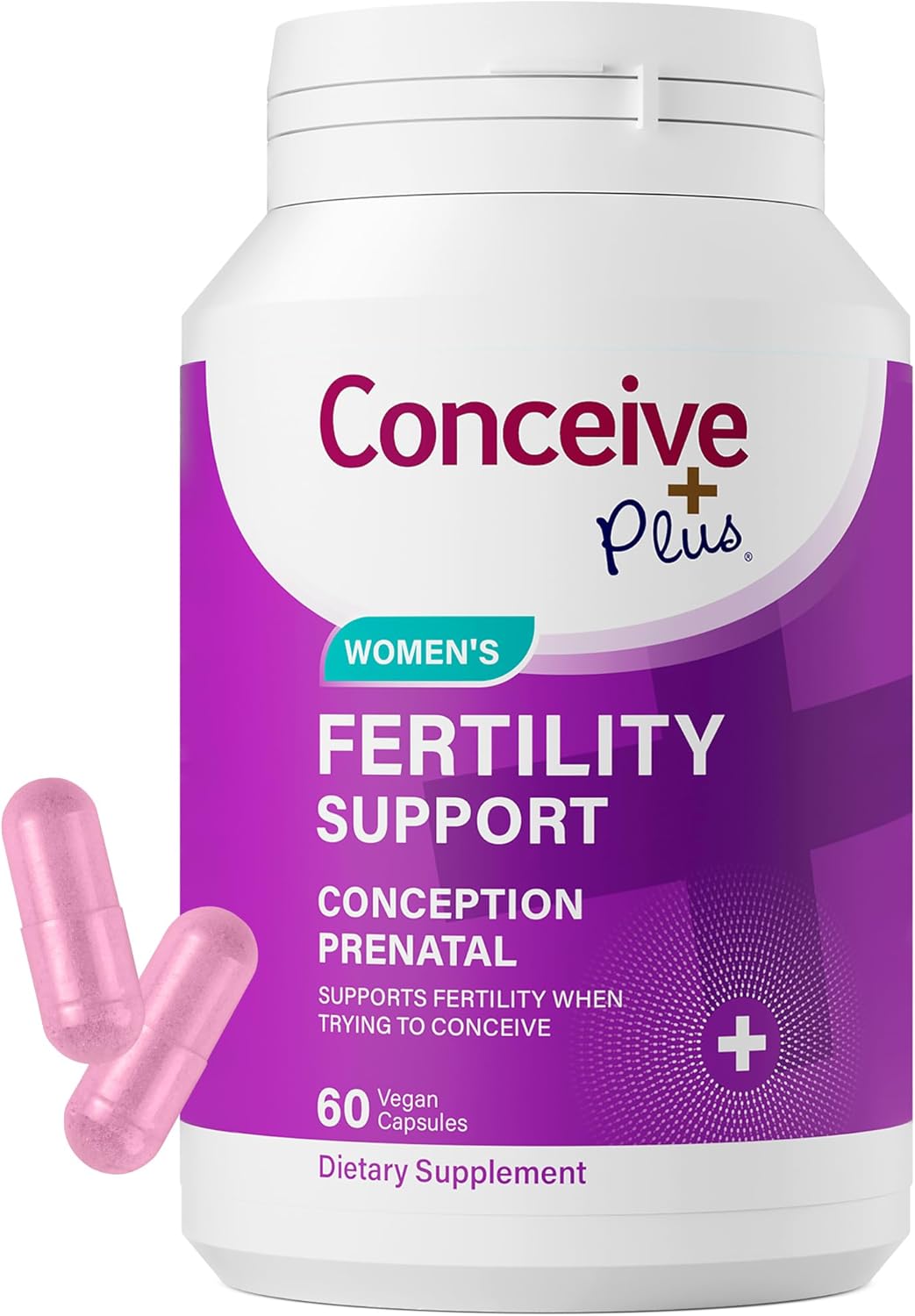 CONCEIVE PLUS Women's Fertility Support – Prenatal Multivitamin for Trying to Conceive – Conception Blend, Hormonal Support – 30 Days - görsel 1