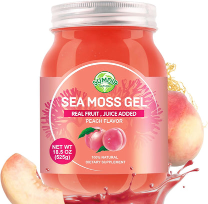 SumDIP Sea Moss Gel, Blueberry, 525g - Raw Irish Seamoss for Immune & Digestive Support