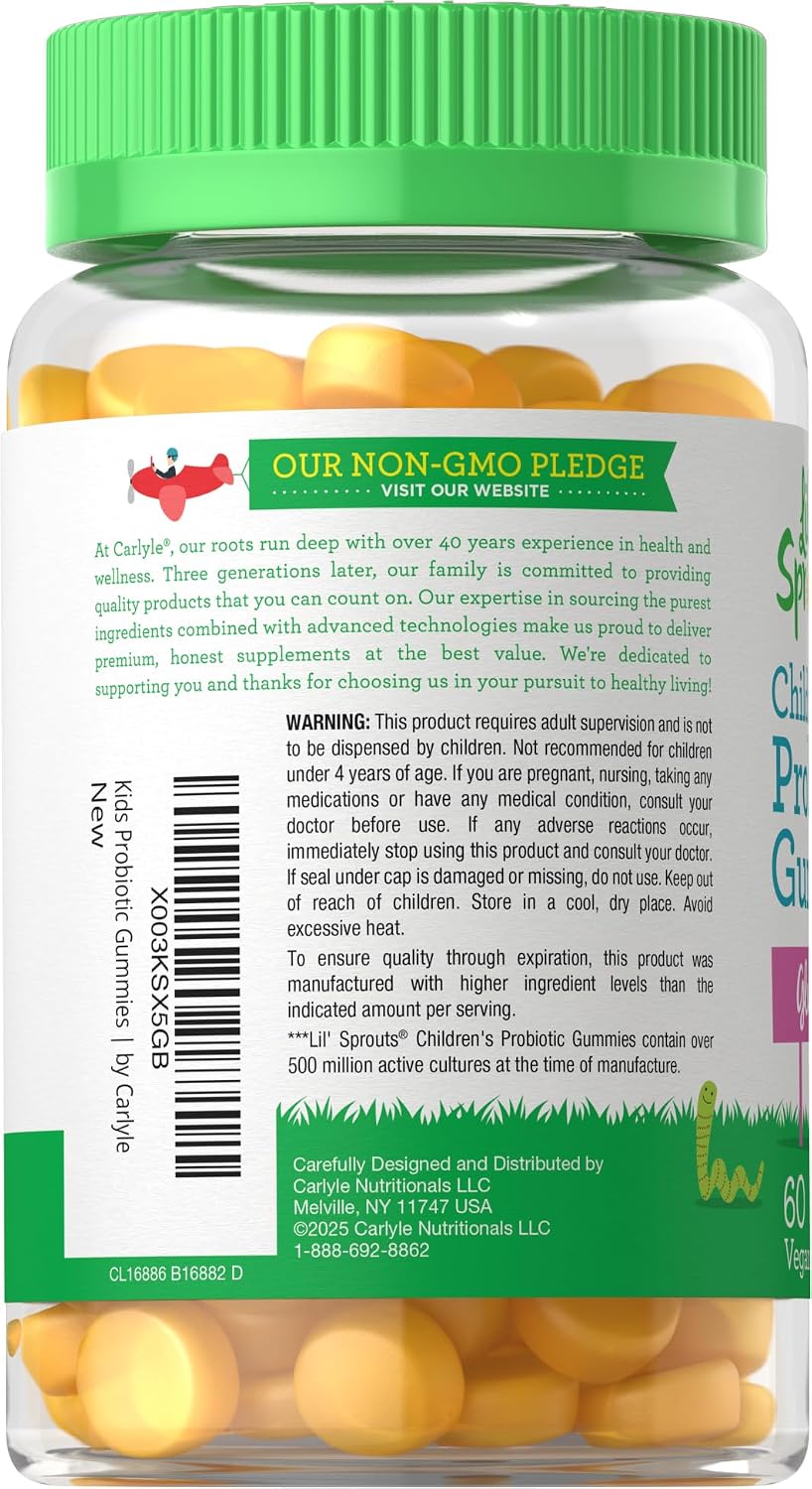 Carlyle Children's Probiotic Gummies - Tropical Flavour - 60 Count - görsel 3