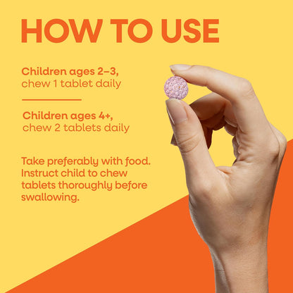 Nature's Way Alive! Children's Chewable Multivitamin, Orange and Berry Flavour, 120 Tablets