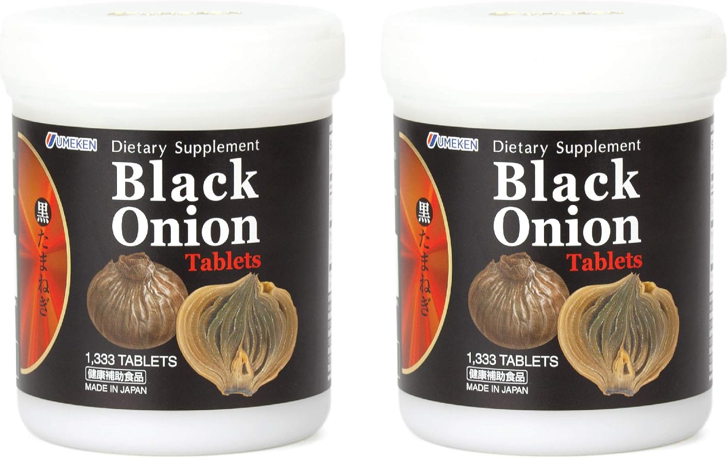 Umeken Black Onion - Fermented Concentrate with Quercetin, Antioxidant Food Supplement, 1333 Tablets (2 Pack) - görsel 1