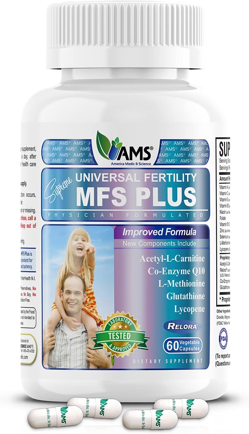 America Medic & Science MFS Plus Fertility Supplements for Men (120 Capsules) - görsel 8