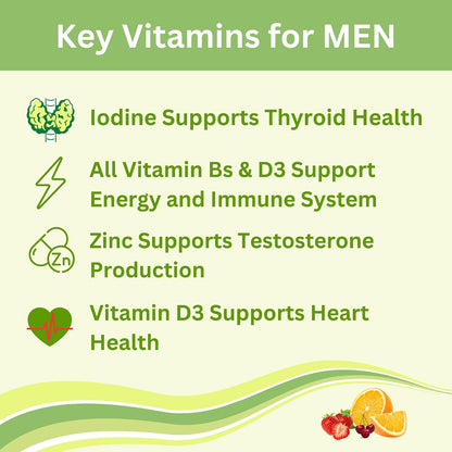 Greenfield Nutritions Halal Multivitamin Gummies for Adults – Gelatine-Free with Vitamin D3, B6, B12, Zinc & C (90 Gummies)