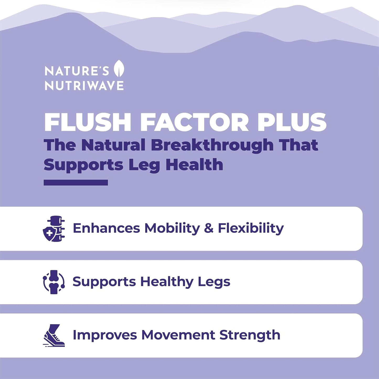 Nature's NutriWave Flush Factor Plus – Original Formula – 30 Capsules (1 Month Supply) - görsel 2