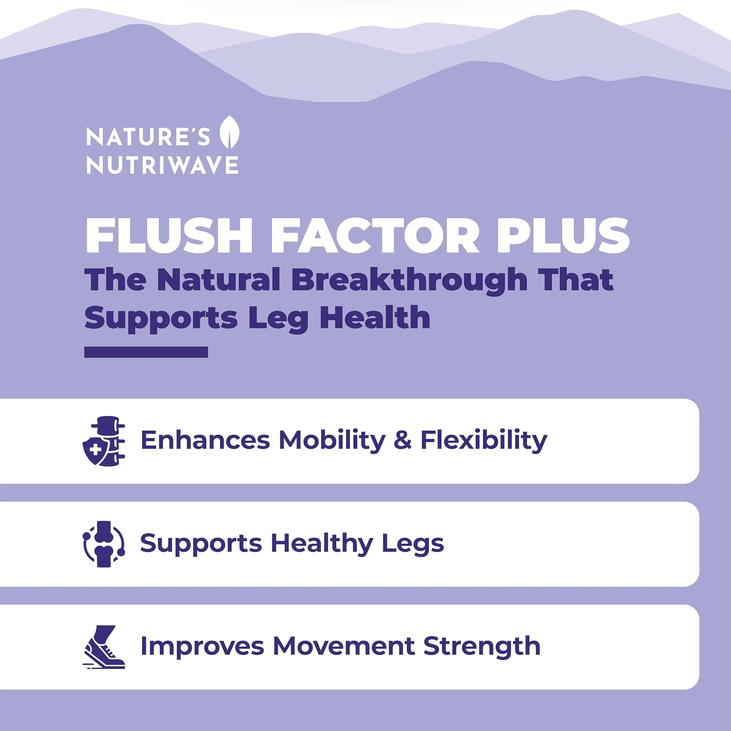 Nature's NutriWave Flush Factor Plus – Original Formula – 30 Capsules (1 Month Supply) - görsel 2