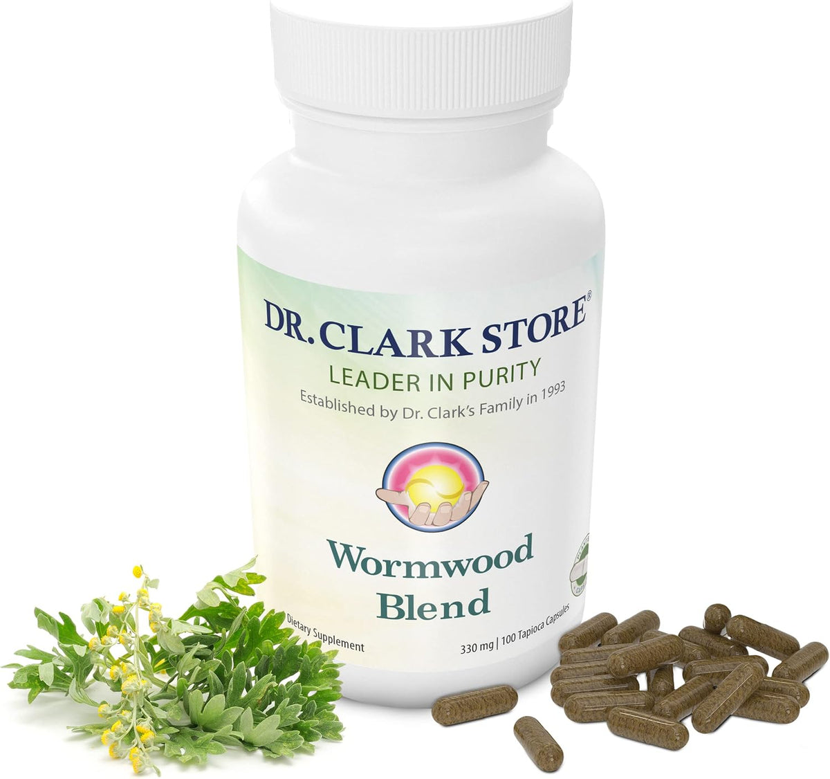 Dr Clark Superblend Wormwood Capsules - 330 mg, 100 Capsules - görsel 1