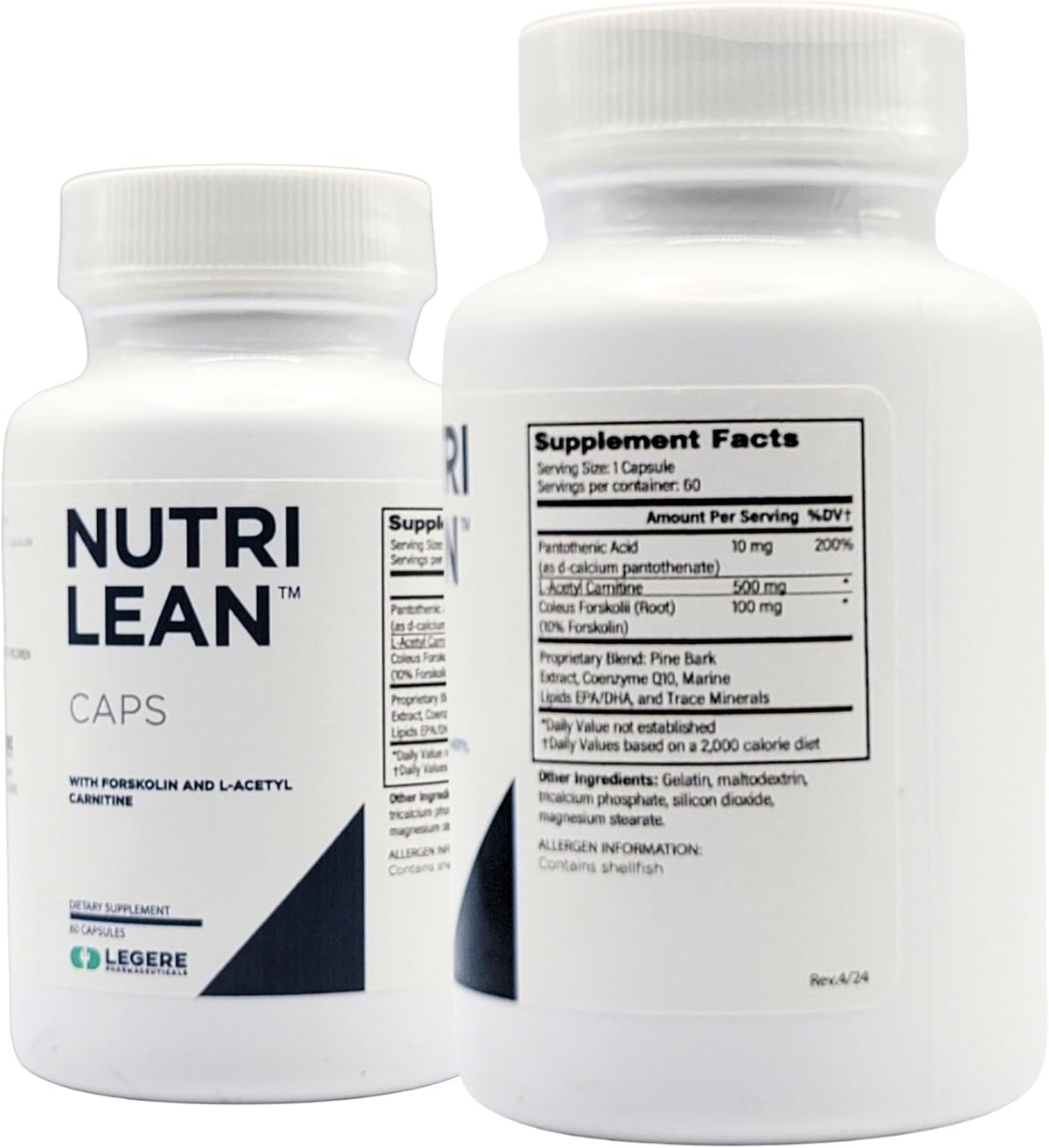 NutriLean by Legere Pharmaceutical – 60 Capsules - görsel 2