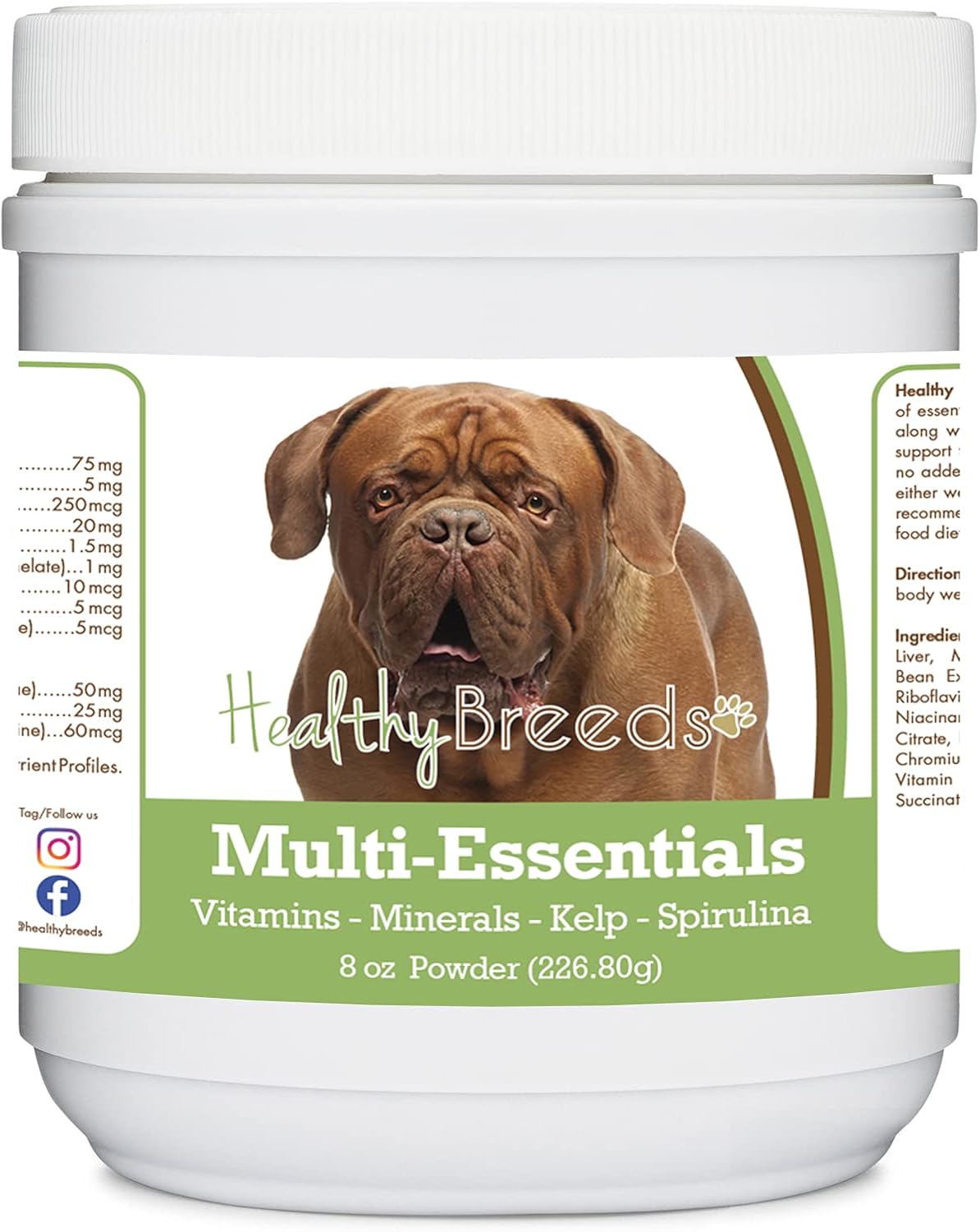 Healthy Breeds Dogue de Bordeaux Multi-Essentials Powder for Dogs - 227 g - görsel 1