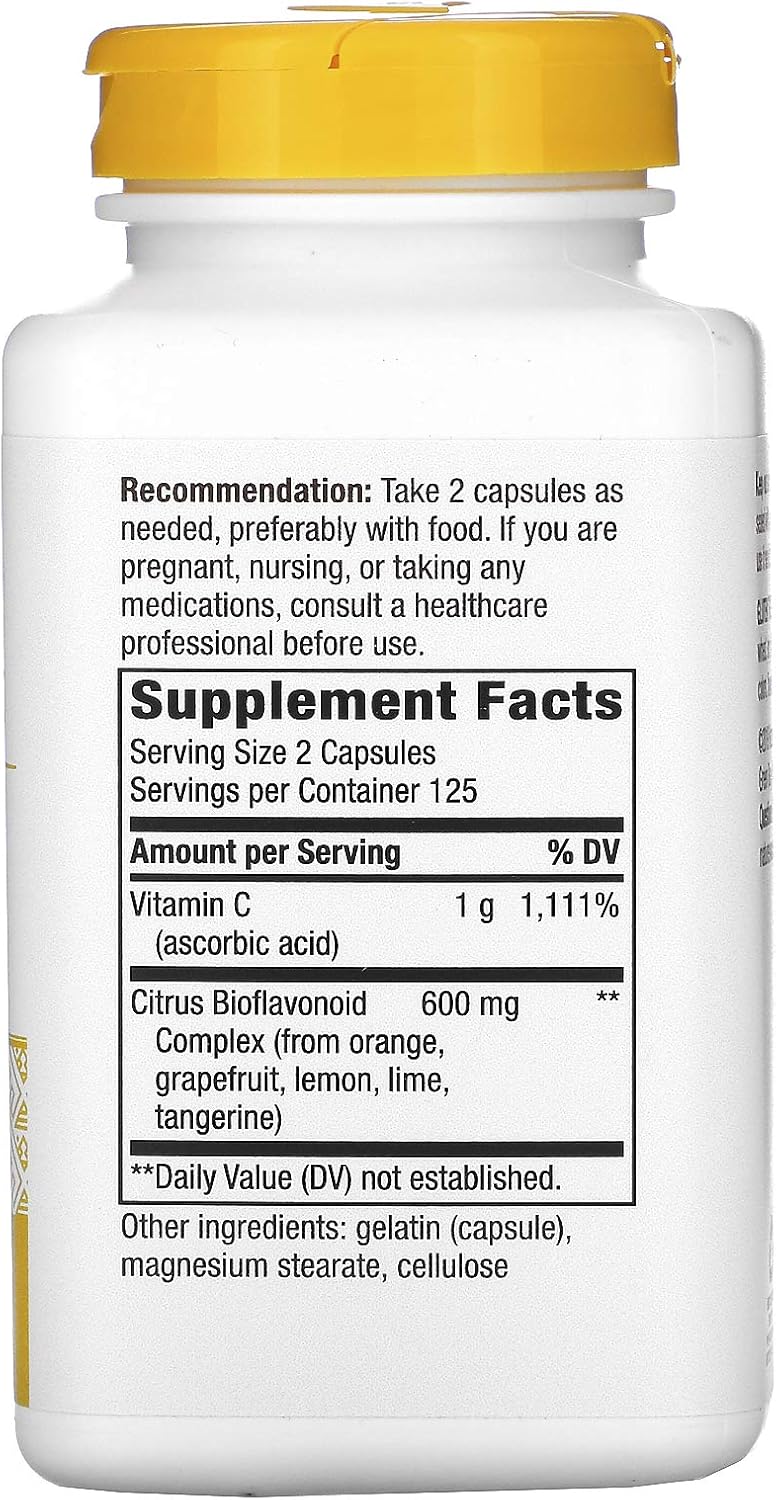 Nature's Way Vitamin C with Bioflavonoids, 1,000 mg per serving, 250 Capsules - görsel 2