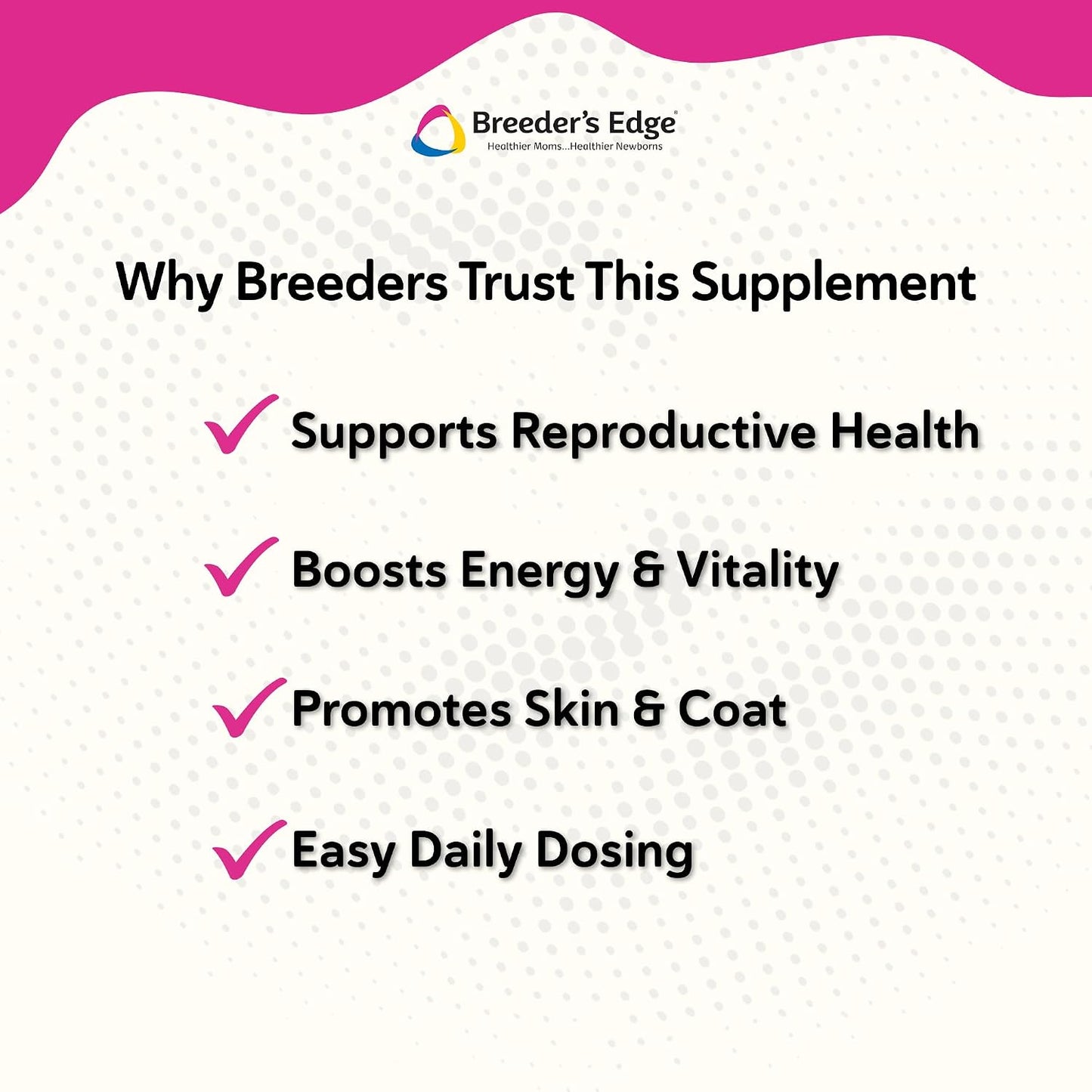 Breeder's Edge In Between for Her, Daily Multivitamin Supplement for Breeding Dogs and Cats, Fills Nutritional Gaps, and Supports Moms in Between Breeding, 90 Tablets Medium & Large Dog - görsel 5