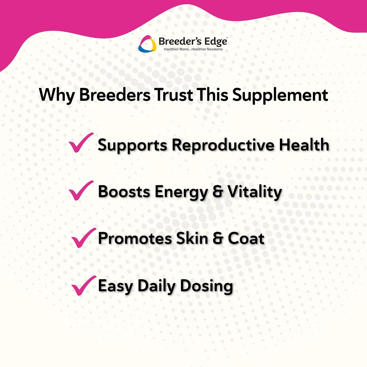 Breeder's Edge In Between for Her, Daily Multivitamin Supplement for Breeding Dogs and Cats, Fills Nutritional Gaps, and Supports Moms in Between Breeding, 90 Tablets Medium & Large Dog - görsel 5