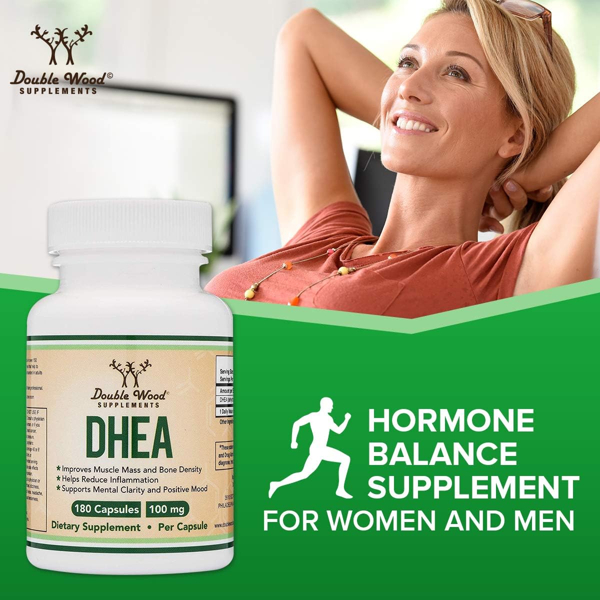 DHEA 100mg – 180 Capsules – Hormone Balance & Healthy Ageing - görsel 6