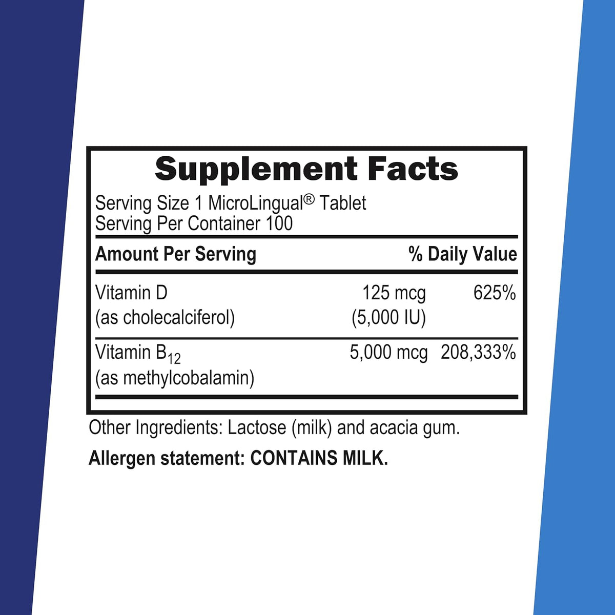 Superior Source NO Shot Methylcobalamin B12 5000 mcg with Vitamin D3 5000 IU - 100 Instant Dissolve Tablets - görsel 2