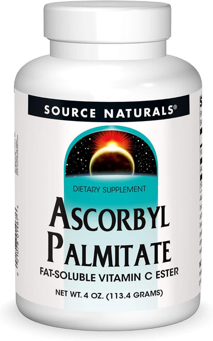Source Naturals Ascorbyl Palmitate – Fat-Soluble Vitamin C, 113 g