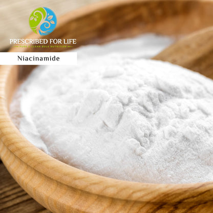 Prescribed For Life Niacinamide Powder - Pure USP Grade Vitamin B3 (Nicotinamide) Fine Granular, Non-GMO, Vegan, Gluten-free (25kg / 55lb)