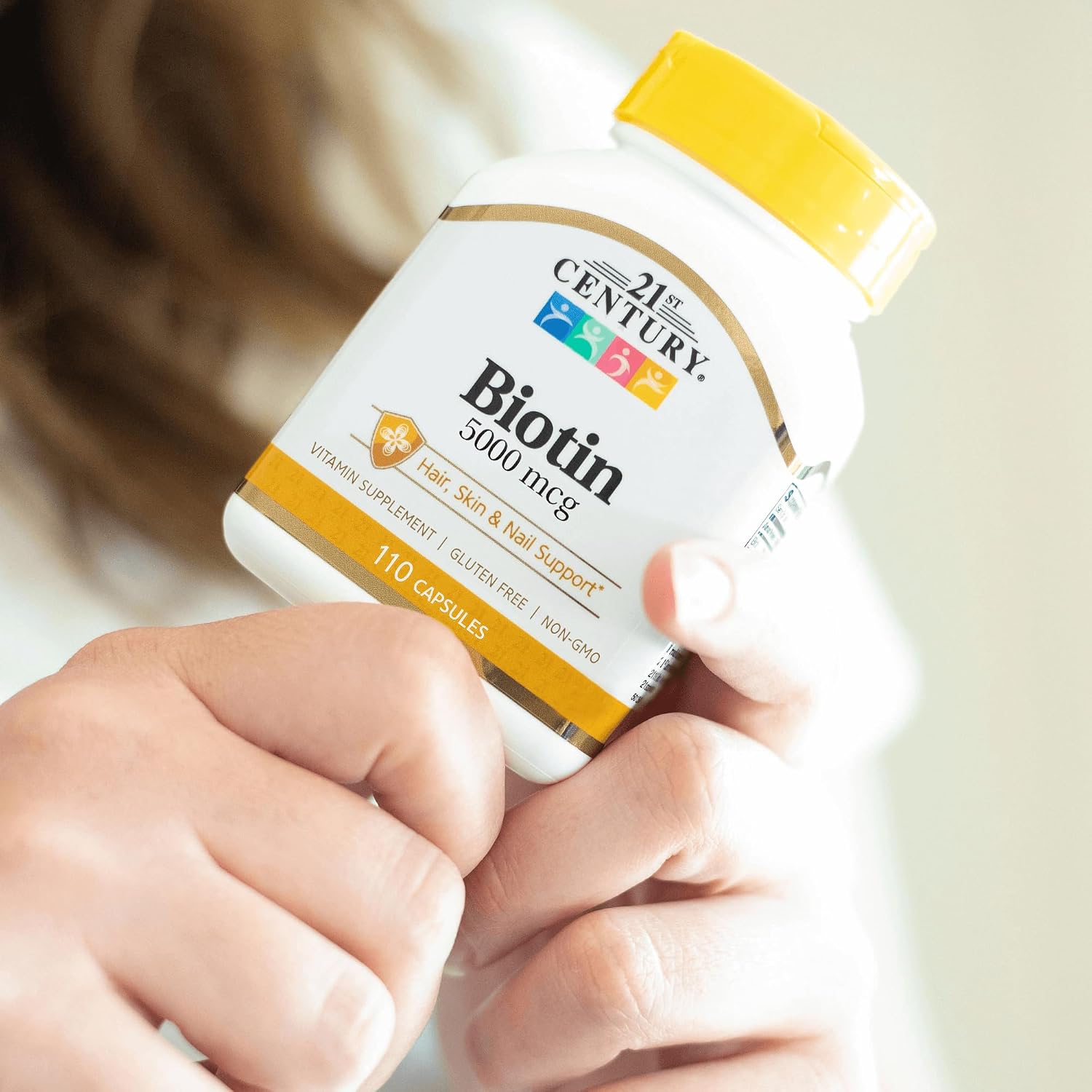 21st Century Biotin 5000 mcg Capsules, 110 Count - görsel 7