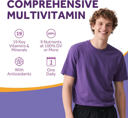 Doctor's Recipes Multivitamin for Women and Men, Immune, Energy and Brain Health Support, Vitamin A, C, D3, E, B6, B12, Folic Acid, Iron, Zinc, Copper, Selenium and Iodine, No Gluten, Non-GMO, 180 Tablets