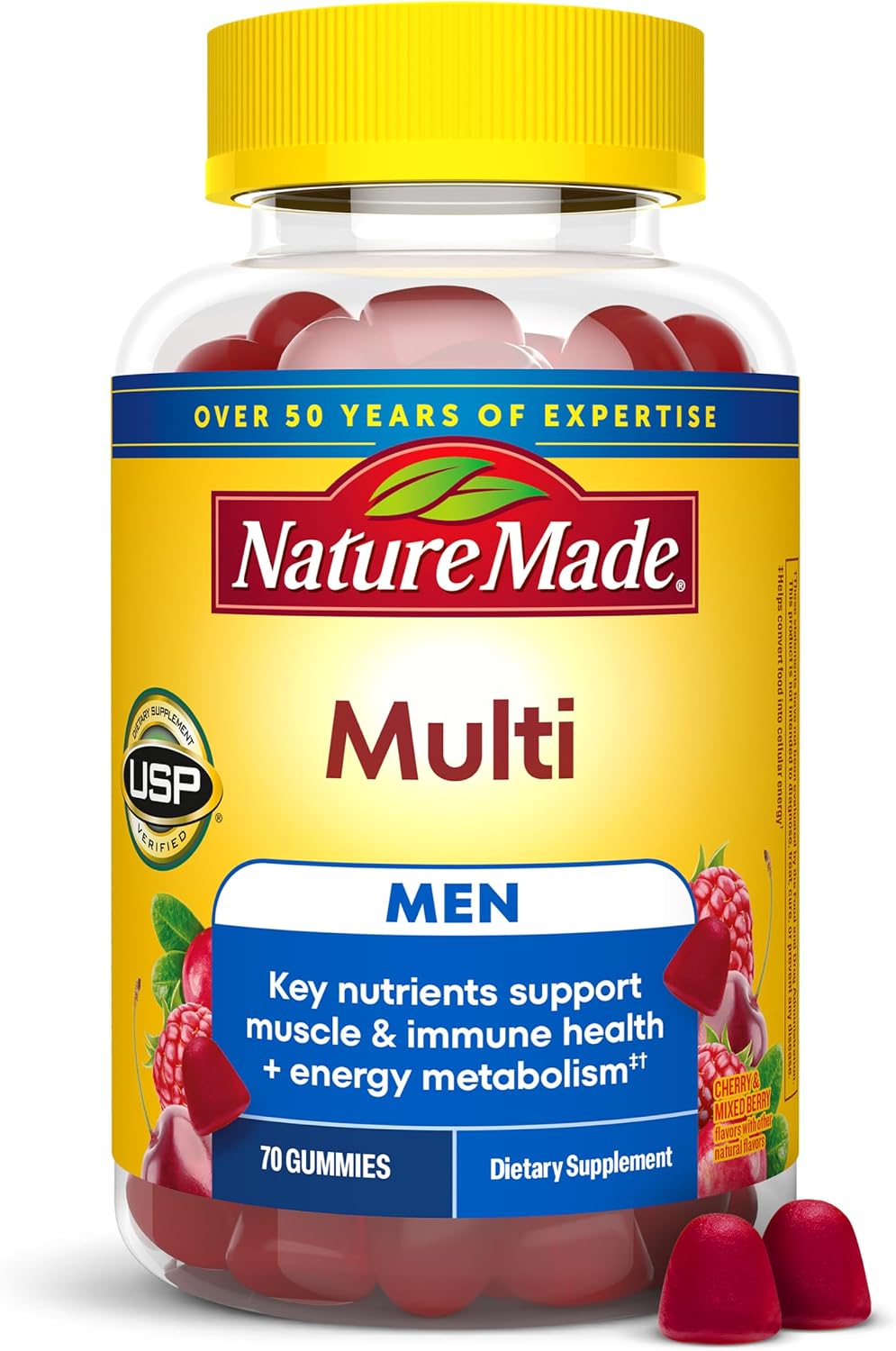 Nature Made Multi for Him, Men's Multivitamin Gummies, 70 Gummies - görsel 1