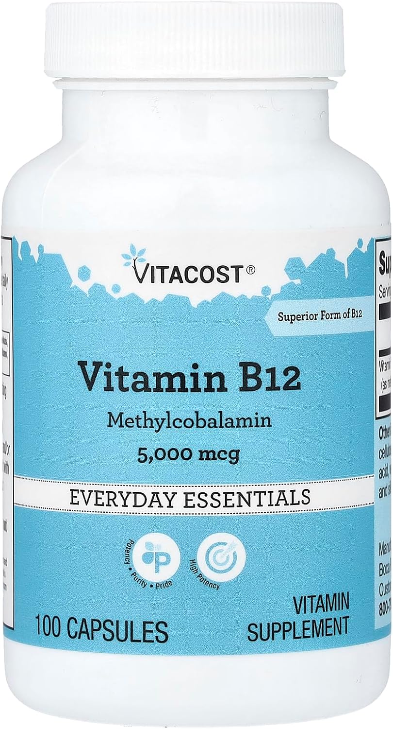 Vitacost Vitamin B12, 5,000 mcg, 100 Capsules - görsel 1