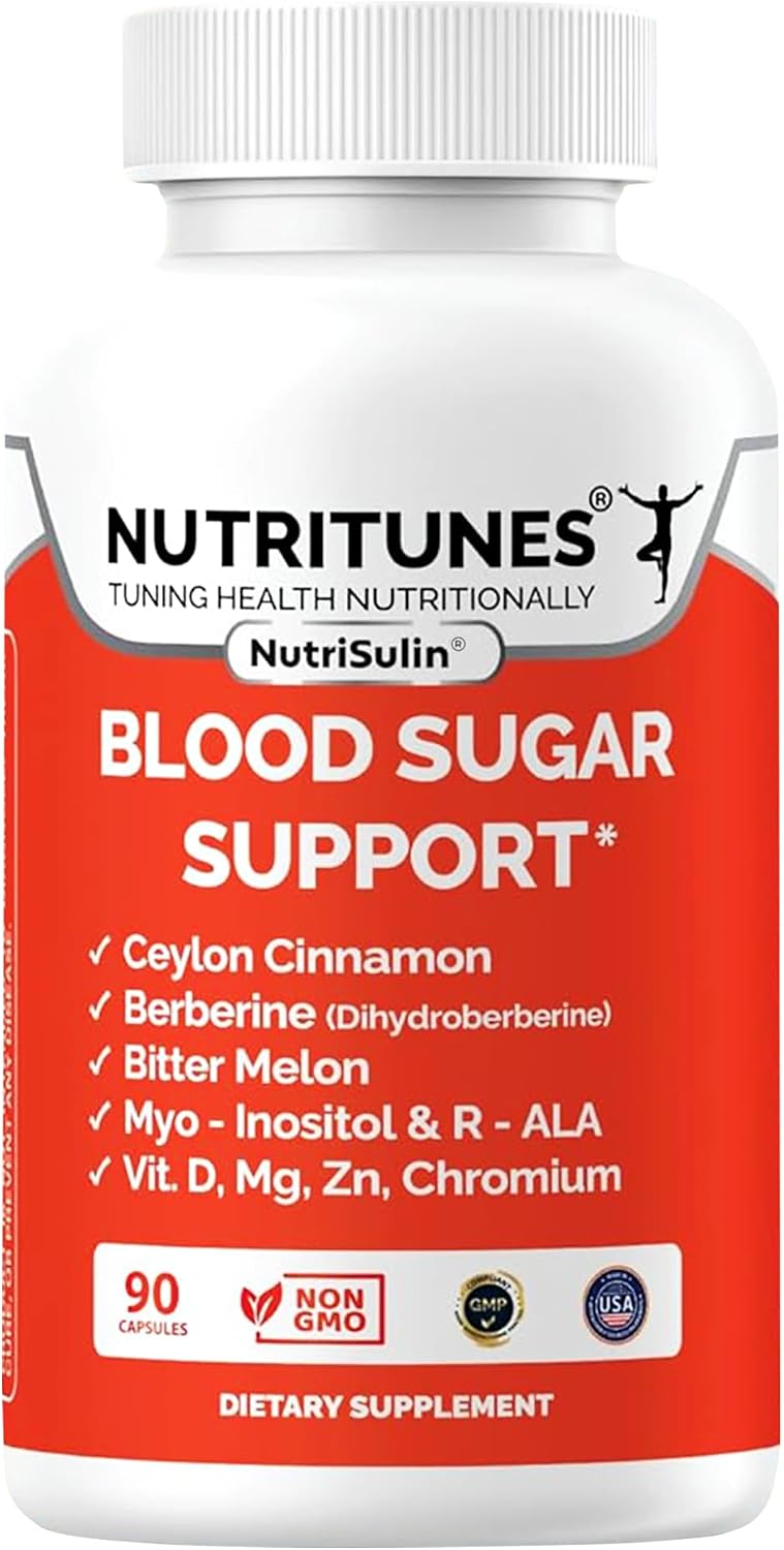 NutriSulin - Ceylon Cinnamon & Berberine Blood Sugar Support Supplement - 90 Capsules - görsel 1