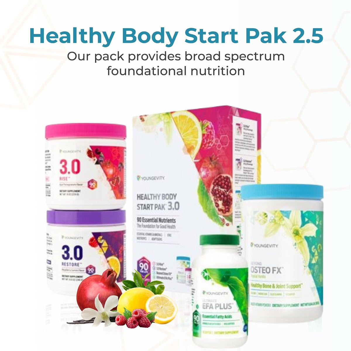Youngevity Healthy Body Start Pak 3.0 Rise & – Immune Function: Vitamins C, D, and zinc are known to support the – Image 2
