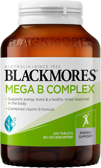 Blackmores Mega B Complex 200 Tablets