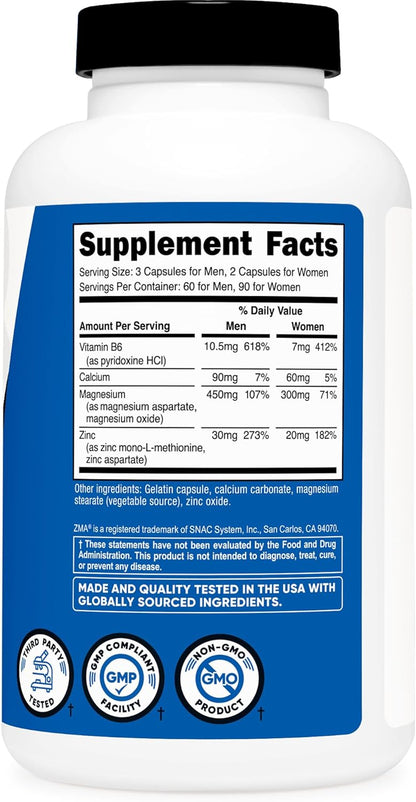 Nutricost ZMA 180 Capsules