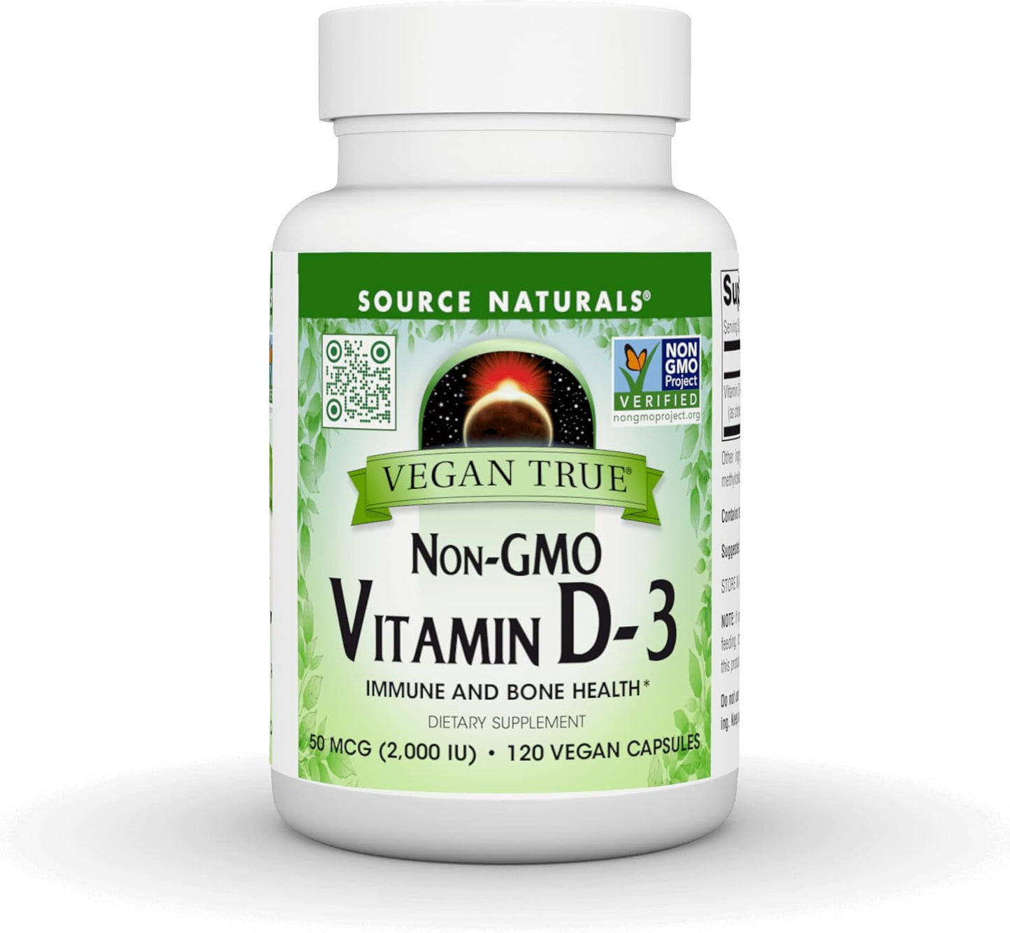 Source Naturals Vegan True Non-GMO Vitamin D3, 2,000 IU, 60 Capsules - görsel 10