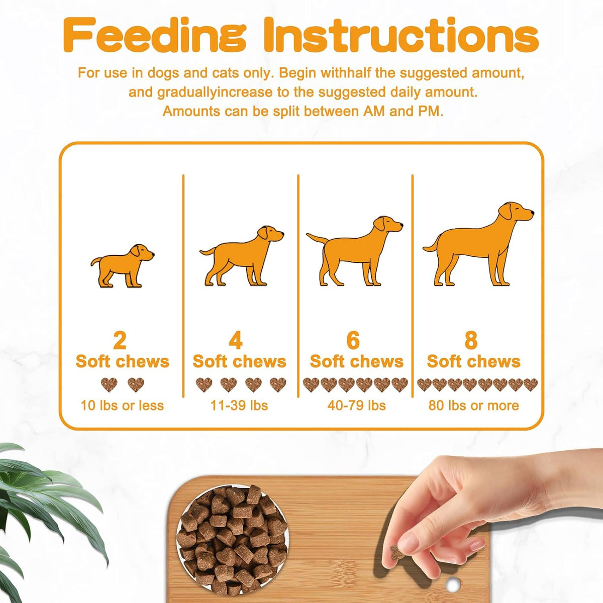 PICPOW Probiotics for Dogs & Cats, with Prebiotics, Digestive Enzymes, Inulin, Pumpkin – 120 Soft Chews - görsel 7