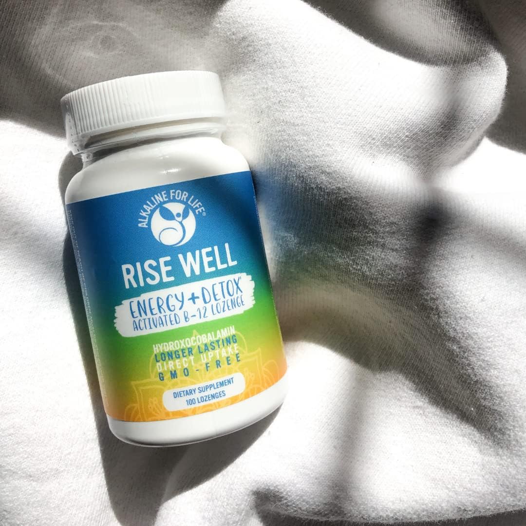 Alkaline for Life Rise Well Vitamin B12 - Vegan B12 Sublingual 2000 mcg - Hydroxocobalamin Form - görsel 3