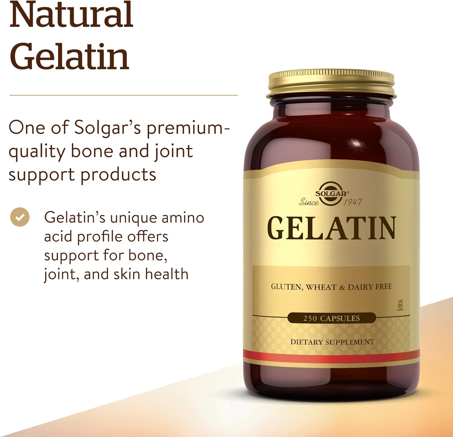 Solgar Gelatin 1680 mg, 250 Capsules - görsel 3