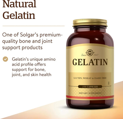 Solgar Gelatin 1680 mg, 250 Capsules