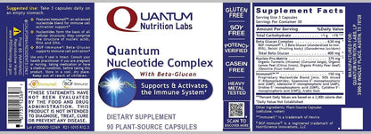 Quantum Nucleotide Complex - Beta-Glucan Immune Support with Reishi, 90 Capsules