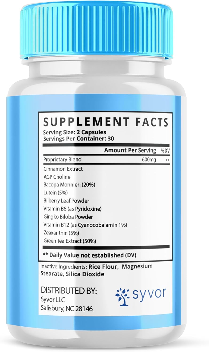 Memo Defender Capsules - Brain Support Food Supplement (3 Pack, 180 Capsules) - görsel 2