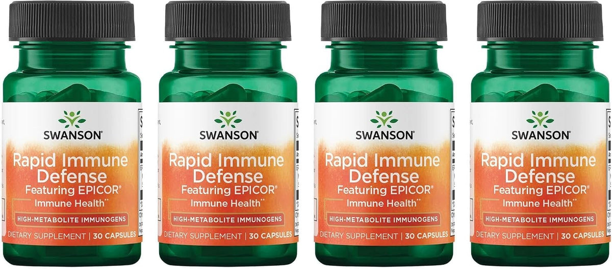 Swanson Rapid Immune Defence Featuring EpiCor 500 mg 30 Capsules (3 Pack) - görsel 2