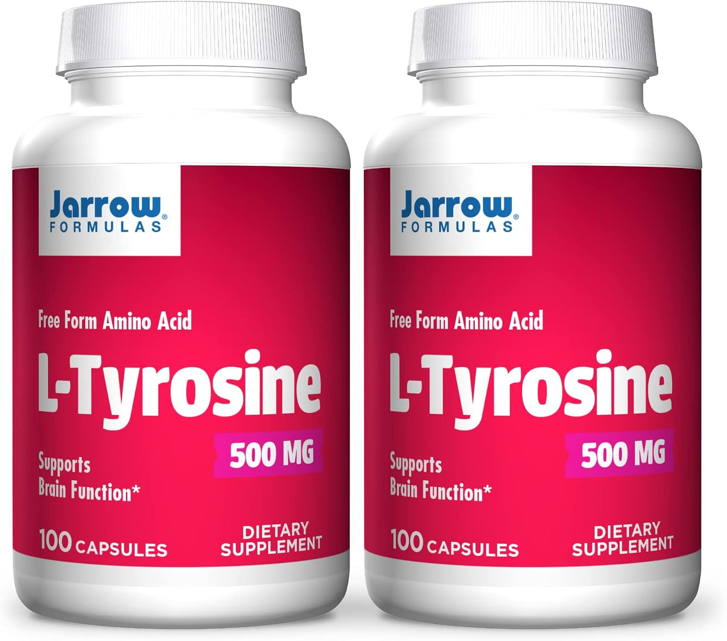 Jarrow Formulae L-Tyrosine 500 mg – 200 Capsules (Pack of 2) - görsel 1